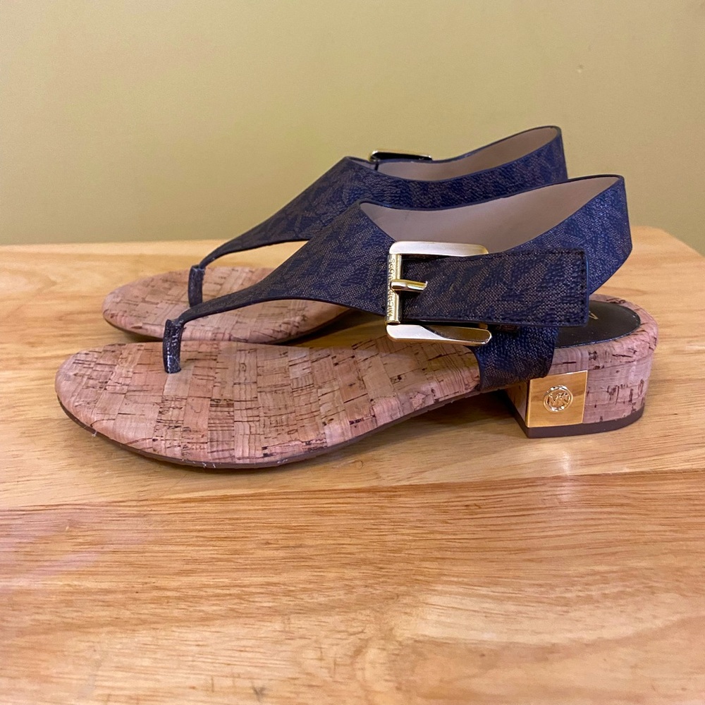 Michael Kors London Thong Block Heel Sandals